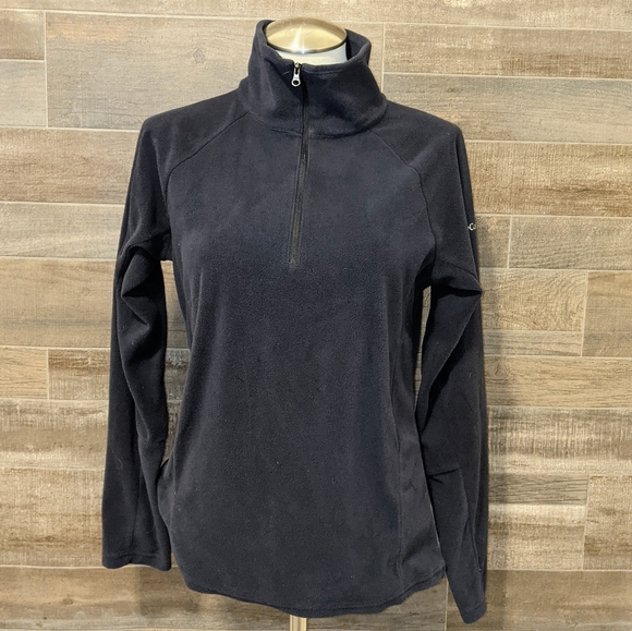 Columbia Zippered Down Pullover Sweatshirt Size M - Picture 2 of 6